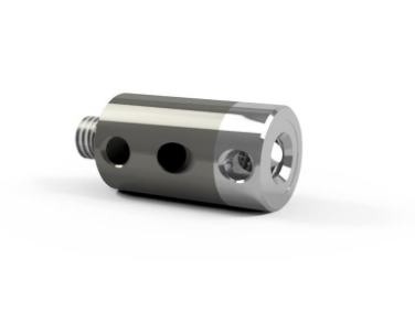 RJ5 011 020 TTN, M5, Rotary Joint, 11mm dia, 20mm long, Titanium