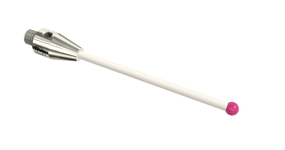 SM4 040 050 RCE M4 Stylus, 4mm dia ruby ball, 50mm long, ceramic stem
