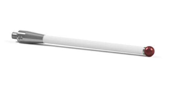 SM4 080 100 RCE, Stylus, M4, 8mm dia ruby ball, 100mm long, ceramic stem